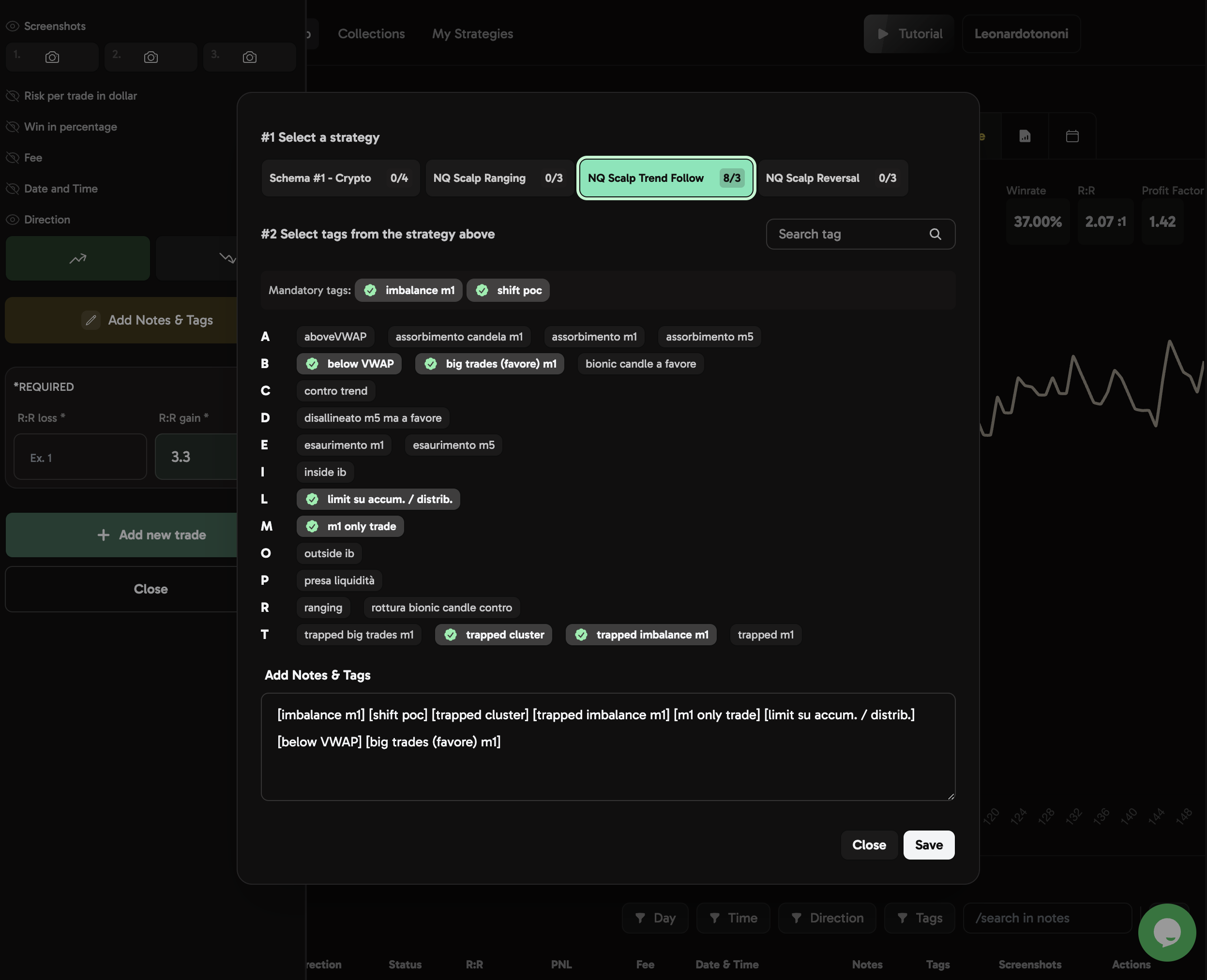 Log Trades